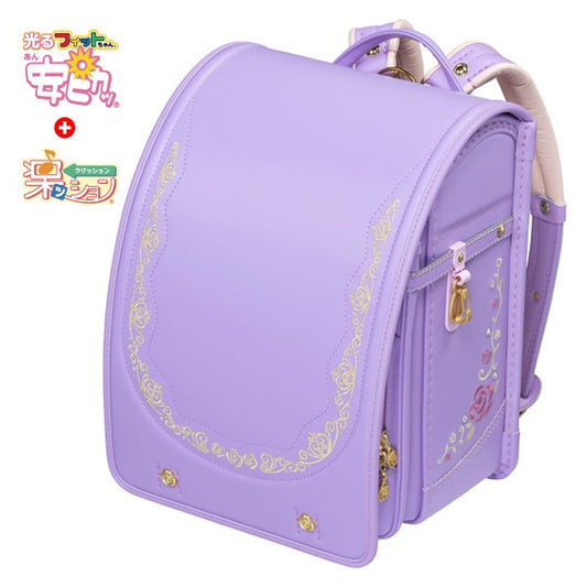 フィットちゃんランドセル ロイヤルローズ プルミエール (ラベンダー×ラベンダー) 安ピカッタイプ＋楽ッション