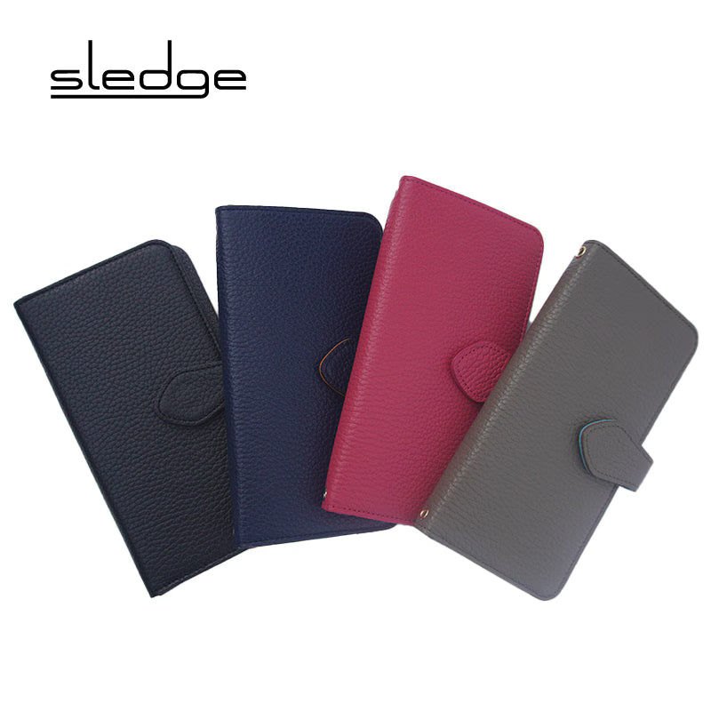 sledge（スレッジ）本革ツートーンカラー サイドスナップスマホケース