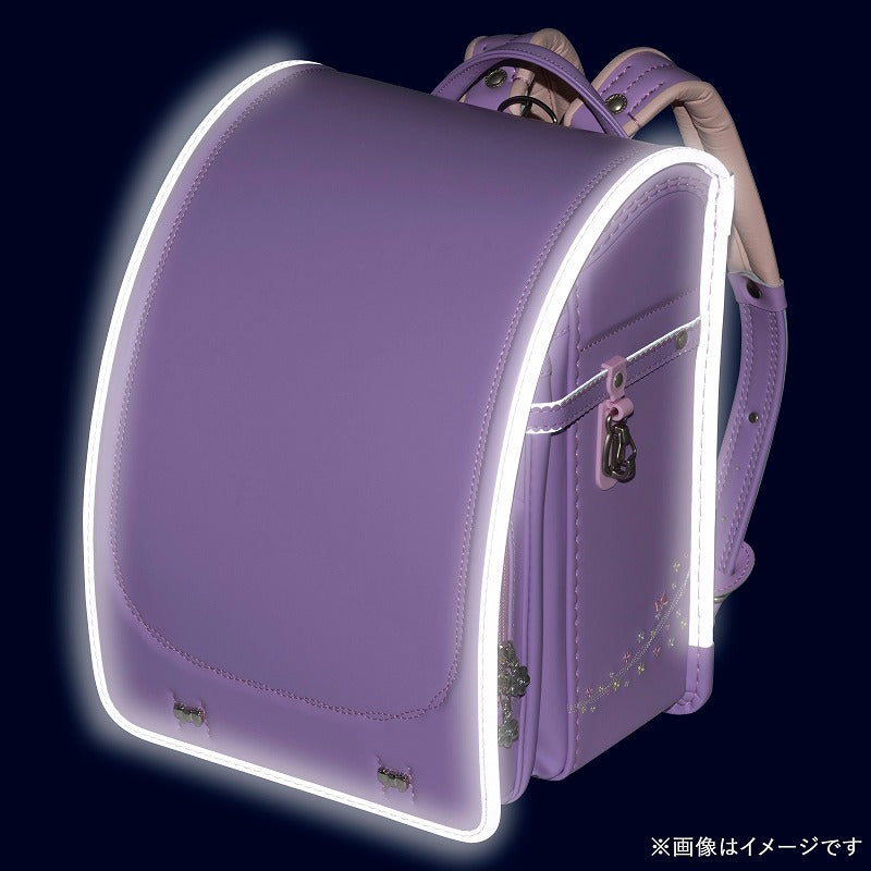 【3月1日販売開始】フィットちゃんランドセル プティガール(ラベンダー×ラベンダー)安ピカッタイプ＋楽ッション　