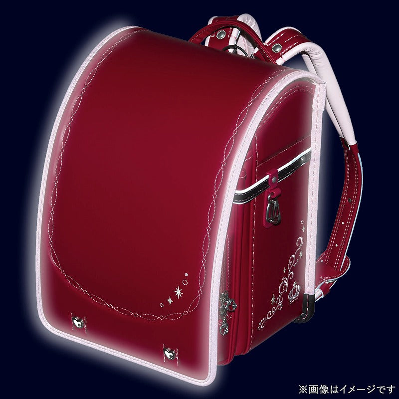 フィットちゃんランドセル リトルスタープリンセス(カーマイン×チョコ) 安ピカッタイプ＋楽ッション　