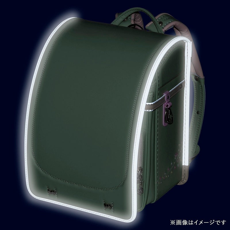 【3月1日販売開始】フィットちゃんランドセル プティガール(ピスタチオグリーン×ベージュ) 安ピカッタイプ＋楽ッション　