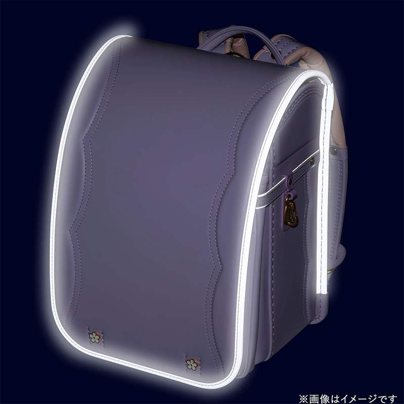 【3月1日販売開始】フィットちゃんランドセル フロル(ペールラベンダー×ペールラベンダー) 安ピカッタイプ＋楽ッション