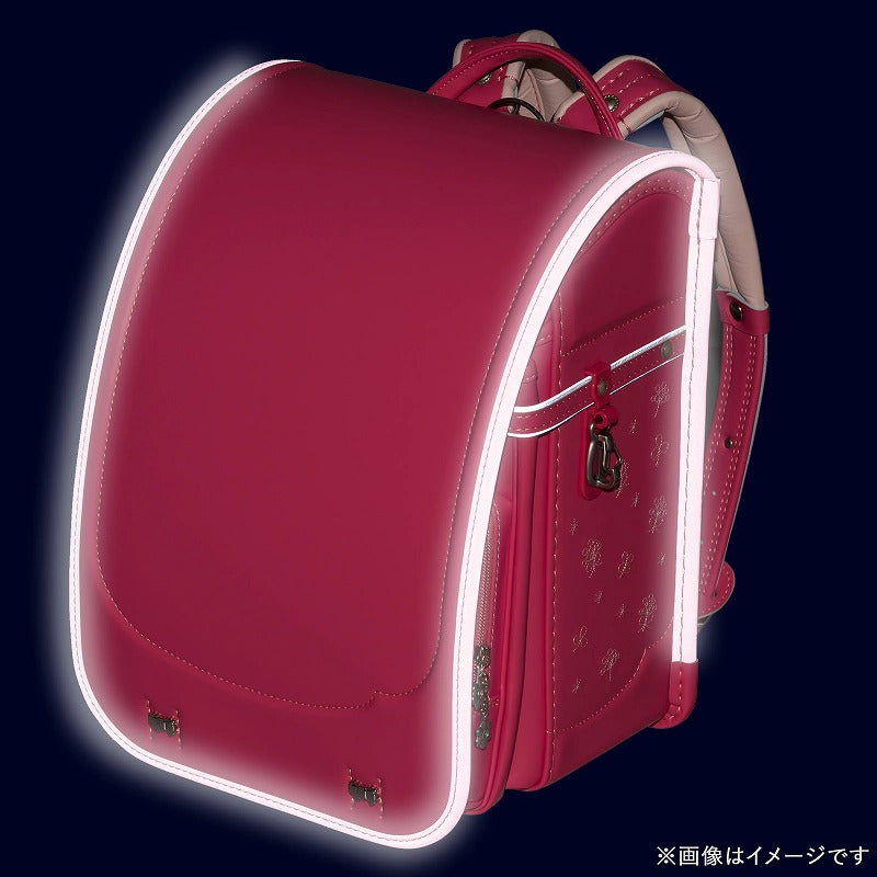 フィットちゃんランドセル シュシュ・フローラ(ホットピンク×ホットピンク) 安ピカッタイプ+楽ッション