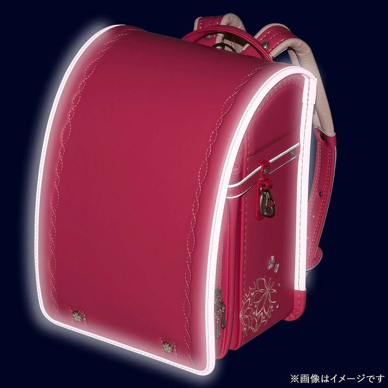 フィットちゃんランドセル べっぴんさん(ホットピンク×ホットピンク) 安ピカッタイプ＋楽ッション