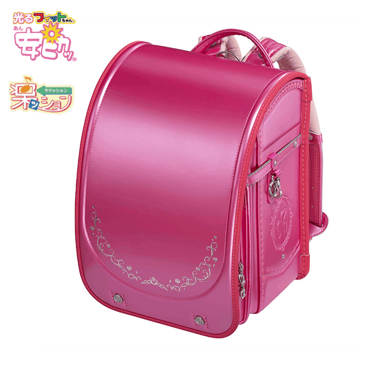 【3月1日販売開始】フィットちゃんランドセル リノル(パールピンク×ホットピンク) 安ピカッタイプ＋楽ッション