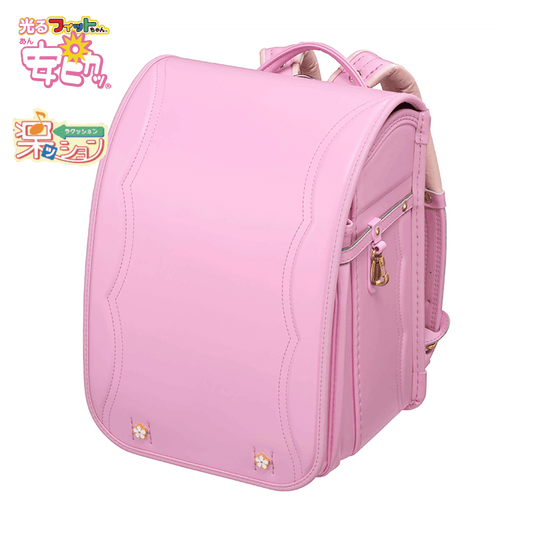 【3月1日販売開始】フィットちゃんランドセル フロル(ベビーピンク×ベビーピンク) 安ピカッタイプ＋楽ッション