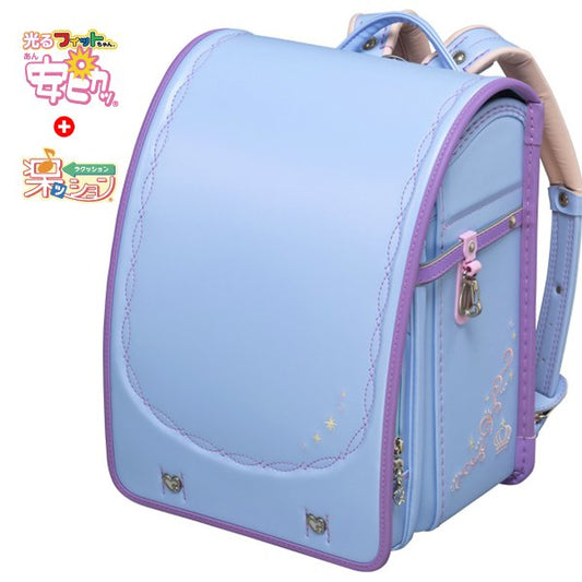 フィットちゃんランドセル リトルスタープリンセス(ペールブルー×ラベンダー) 安ピカッタイプ＋楽ッション