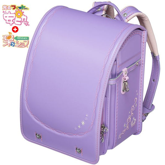 フィットちゃんランドセル リトルスタープリンセス(ラベンダー×ラベンダー) 安ピカッタイプ＋楽ッション
