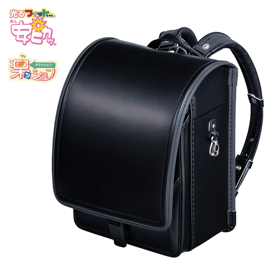 【3月1日販売開始】フィットちゃんランドセル ゼロランド(クロ×メタルグレー) 安ピカッタイプ+楽ッション+軽量