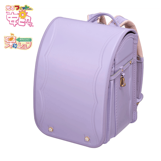【3月1日販売開始】フィットちゃんランドセル フロル(ペールラベンダー×ペールラベンダー) 安ピカッタイプ＋楽ッション