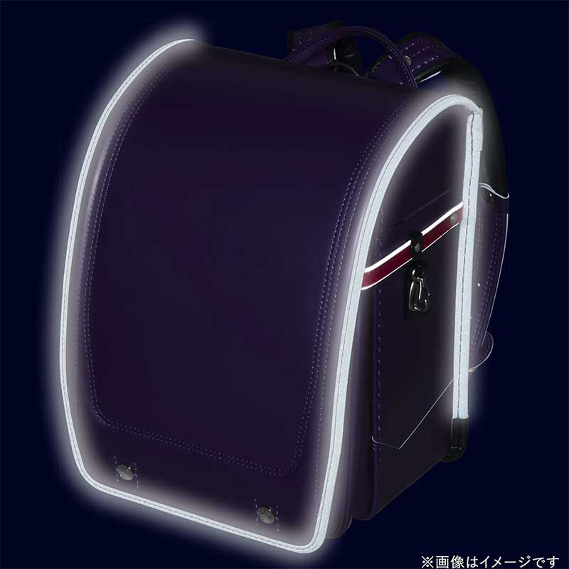フィットちゃんランドセル アスリートボーイワイド(バイオレット×レッド/背クロ) 安ピカッタイプ＋楽ッション ワイドタイプ