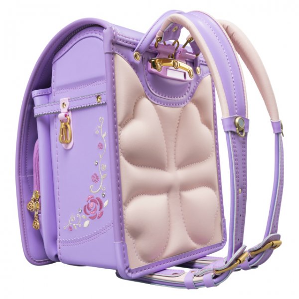 フィットちゃんランドセル ロイヤルローズ プルミエール (ラベンダー×ラベンダー) 安ピカッタイプ＋楽ッション