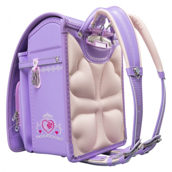 フィットちゃんランドセル ロイヤルローズ(ラベンダー×ラベンダー) 安ピカッタイプ＋楽ッション