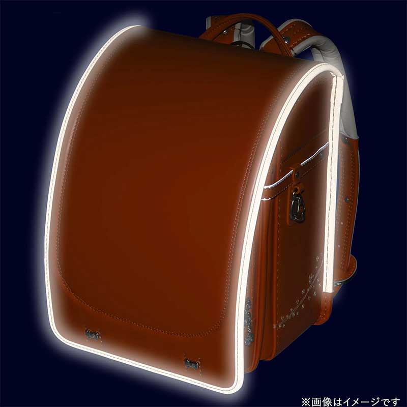 【3月1日販売開始】フィットちゃんランドセル プティガール(オレンジ×オレンジ）安ピカッタイプ＋楽ッション　