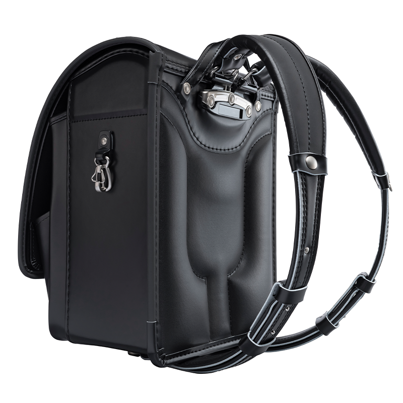 【3月1日販売開始】フィットちゃんランドセル ゼロランド(クロ×メタルグレー) 安ピカッタイプ+楽ッション+軽量