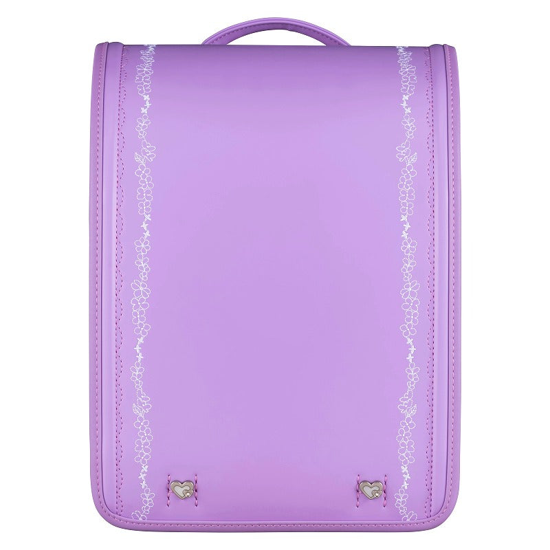 【3月1日販売開始】フィットちゃんランドセル ルル・フラワー(ラベンダー×ラベンダー) 安ピカッタイプ+楽ッション 軽量タイプ