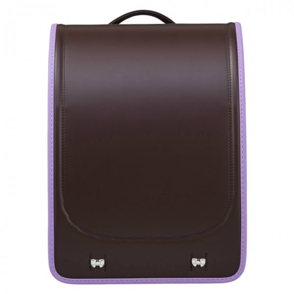 【3月1日販売開始】フィットちゃんランドセル プティガール(ココアブラウン×ラベンダー) 安ピカッタイプ＋楽ッション　