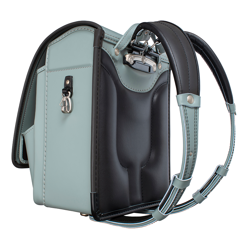 【3月1日販売開始】フィットちゃんランドセル ゼロランド(アッシュグレー×メタルグレー) 安ピカッタイプ+楽ッション+軽量