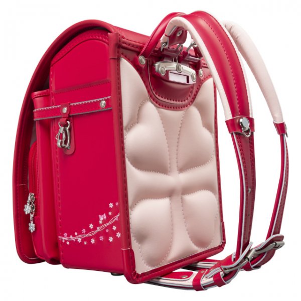 【3月1日販売開始】フィットちゃんランドセル プティガール(チェリー×チェリー) 安ピカッタイプ＋楽ッション　