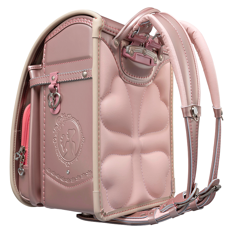 【3月1日販売開始】フィットちゃんランドセル リノル(シャパンピンク×ベージュ) 安ピカッタイプ＋楽ッション