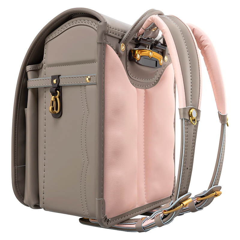 【3月1日販売開始】フィットちゃんランドセル フロル(スモークブラウン×スモークブラウン) 安ピカッタイプ＋楽ッション