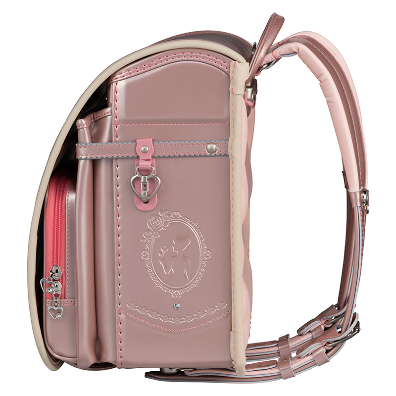 【3月1日販売開始】フィットちゃんランドセル リノル(シャパンピンク×ベージュ) 安ピカッタイプ＋楽ッション