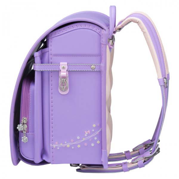 【3月1日販売開始】フィットちゃんランドセル プティガール(ラベンダー×ラベンダー)安ピカッタイプ＋楽ッション　
