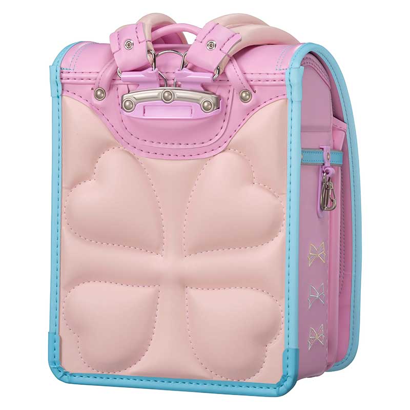 【軽量タイプ】フィットちゃんランドセル パステルガール (ベビーピンク×アクア) 安ピカッタイプ＋楽ッション