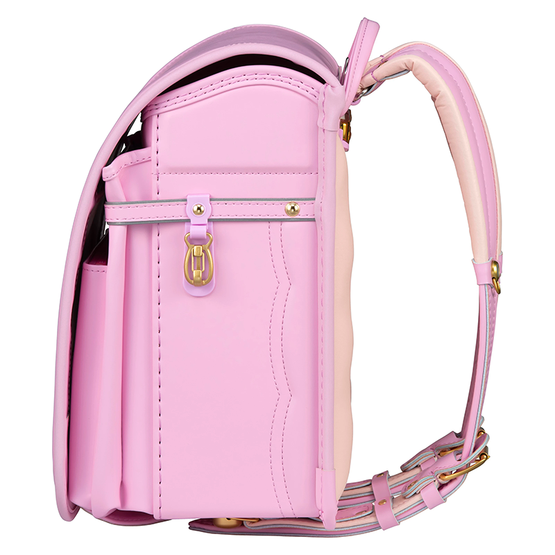 【3月1日販売開始】フィットちゃんランドセル フロル(ベビーピンク×ベビーピンク) 安ピカッタイプ＋楽ッション