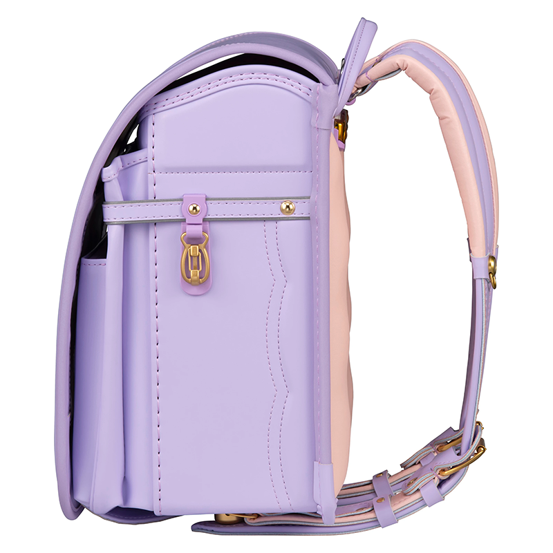 【3月1日販売開始】フィットちゃんランドセル フロル(ペールラベンダー×ペールラベンダー) 安ピカッタイプ＋楽ッション