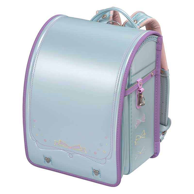 【軽量タイプ】フィットちゃんランドセル パステルガール (ミントグリーン×ラベンダー) 安ピカッタイプ＋楽ッション