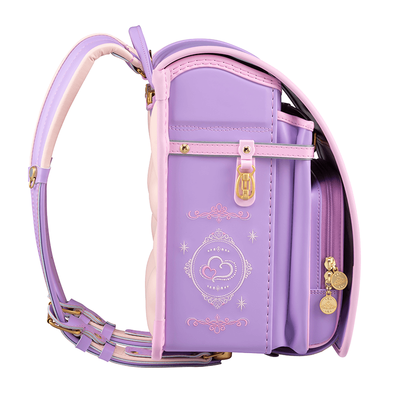 フィットちゃんランドセル あい・愛ティアラ ジュエリープリンセス(ラベンダー×ベビーピンク) 安ピカッタイプ＋楽ッション
