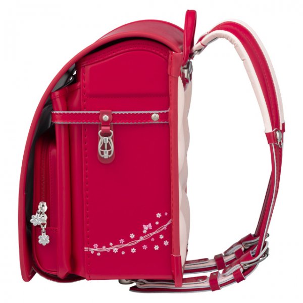 【3月1日販売開始】フィットちゃんランドセル プティガール(チェリー×チェリー) 安ピカッタイプ＋楽ッション　