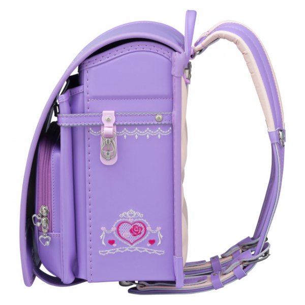 フィットちゃんランドセル ロイヤルローズ(ラベンダー×ラベンダー) 安ピカッタイプ＋楽ッション