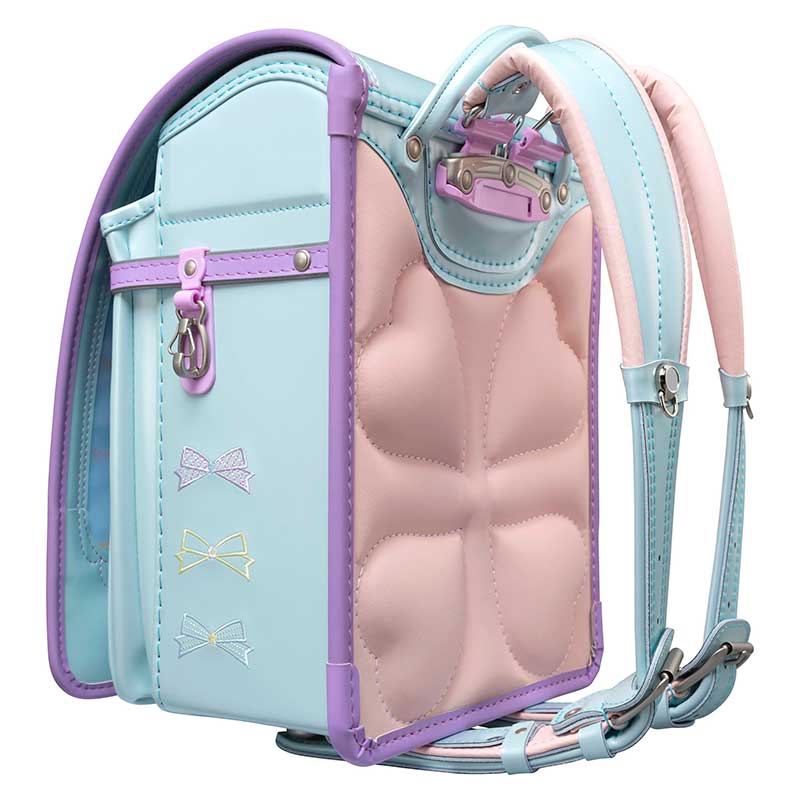 【軽量タイプ】フィットちゃんランドセル パステルガール (ミントグリーン×ラベンダー) 安ピカッタイプ＋楽ッション