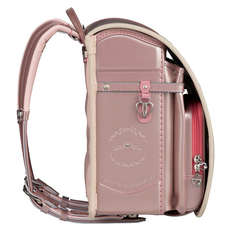 【3月1日販売開始】フィットちゃんランドセル リノル(シャパンピンク×ベージュ) 安ピカッタイプ＋楽ッション