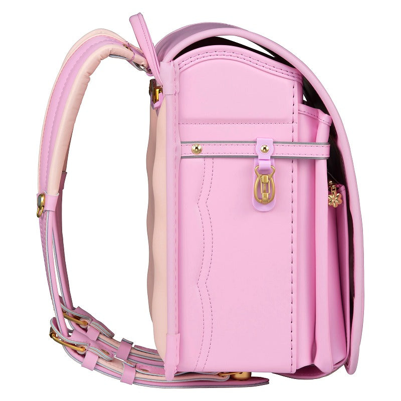 【3月1日販売開始】フィットちゃんランドセル フロル(ベビーピンク×ベビーピンク) 安ピカッタイプ＋楽ッション