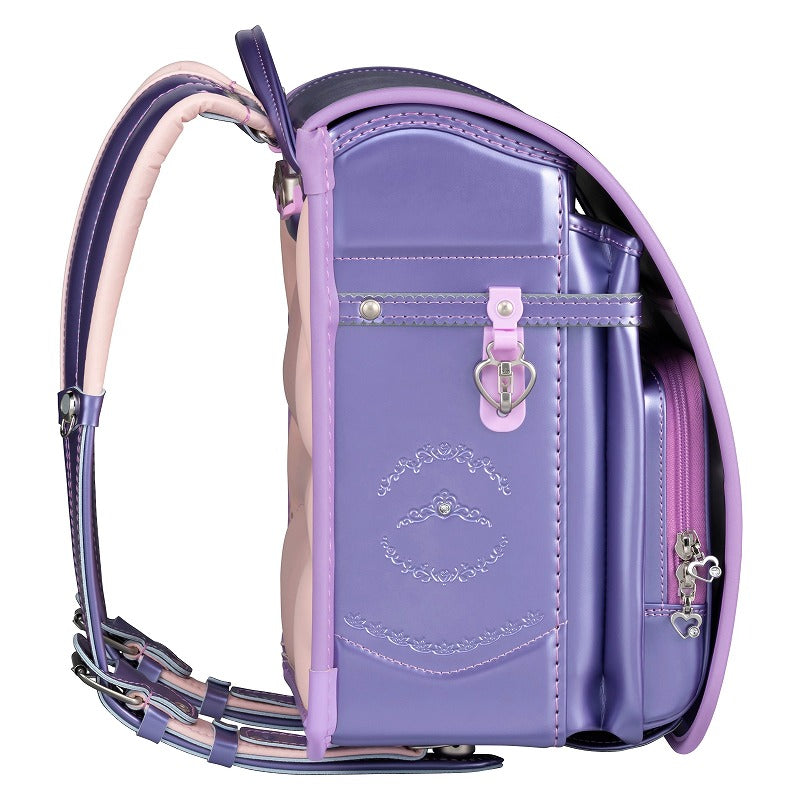 【3月1日販売開始】フィットちゃんランドセル リノル(パールラベンダー×ラベンダー) 安ピカッタイプ＋楽ッション