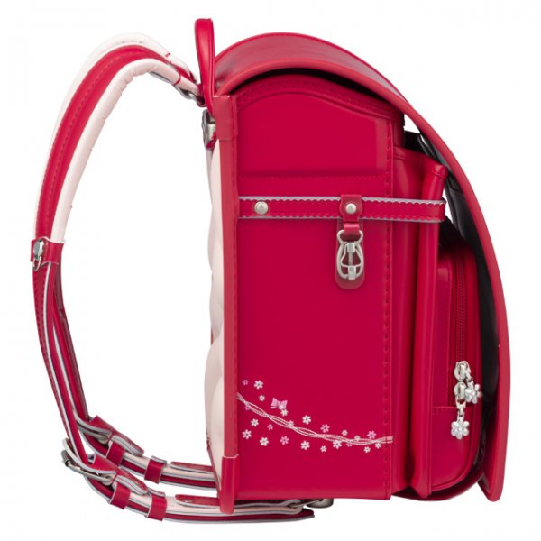 【3月1日販売開始】フィットちゃんランドセル プティガール(チェリー×チェリー) 安ピカッタイプ＋楽ッション　