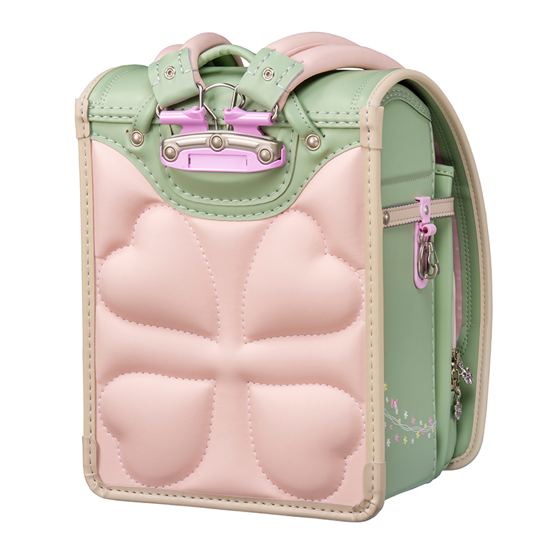 【3月1日販売開始】フィットちゃんランドセル プティガール(ピスタチオグリーン×ベージュ) 安ピカッタイプ＋楽ッション　