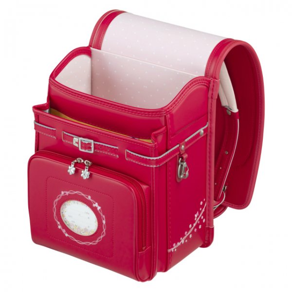 【3月1日販売開始】フィットちゃんランドセル プティガール(チェリー×チェリー) 安ピカッタイプ＋楽ッション　