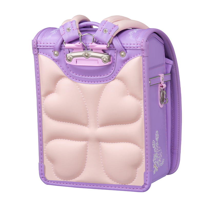 【3月1日販売開始】フィットちゃんランドセル ルル・フラワー(ラベンダー×ラベンダー) 安ピカッタイプ+楽ッション 軽量タイプ