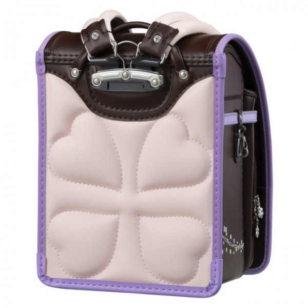 【3月1日販売開始】フィットちゃんランドセル プティガール(ココアブラウン×ラベンダー) 安ピカッタイプ＋楽ッション　