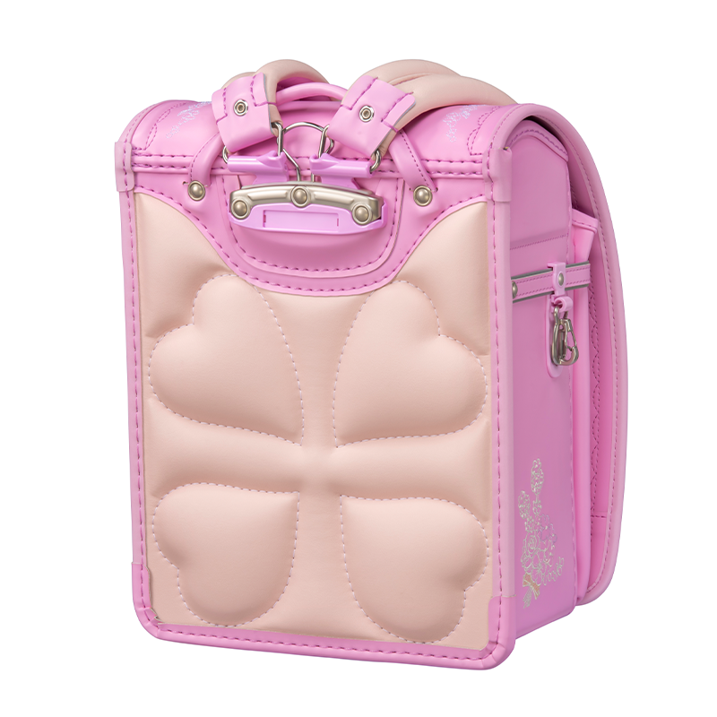 【3月1日販売開始】フィットちゃんランドセル ルル・フラワー(ベビーピンク×ベビーピンク) 安ピカッタイプ+楽ッション 軽量タイプ