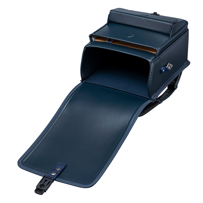 【3月1日販売開始】フィットちゃんランドセル ゼロランド(コン×ネイビーブルー) 安ピカッタイプ+楽ッション+軽量