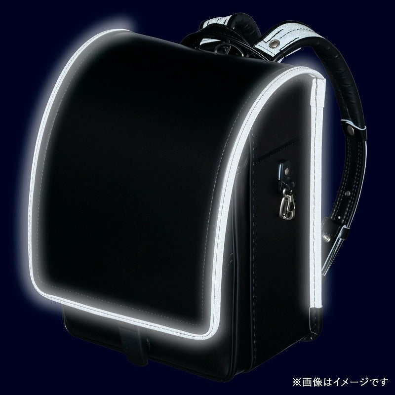 【3月1日販売開始】フィットちゃんランドセル ゼロランド(クロ×メタルグレー) 安ピカッタイプ+楽ッション+軽量