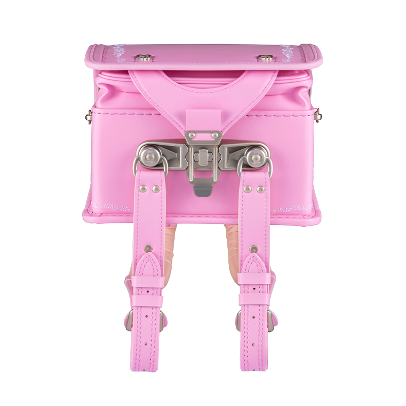【3月1日販売開始】フィットちゃんランドセル ルル・フラワー(ベビーピンク×ベビーピンク) 安ピカッタイプ+楽ッション 軽量タイプ
