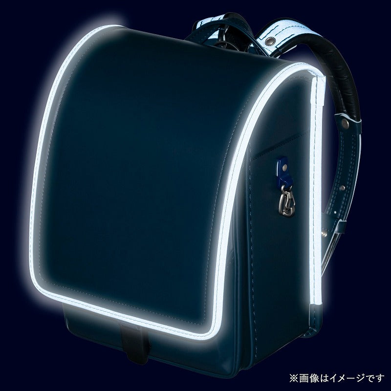 【3月1日販売開始】フィットちゃんランドセル ゼロランド(コン×ネイビーブルー) 安ピカッタイプ+楽ッション+軽量