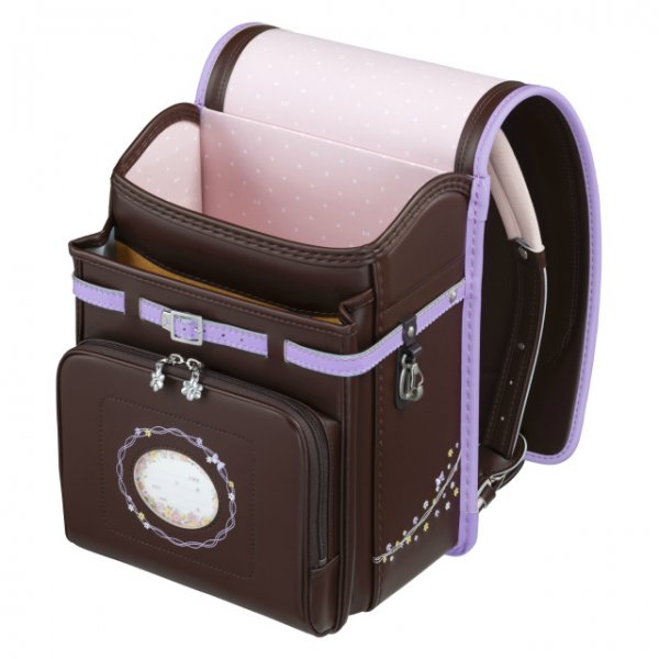 【3月1日販売開始】フィットちゃんランドセル プティガール(ココアブラウン×ラベンダー) 安ピカッタイプ＋楽ッション　