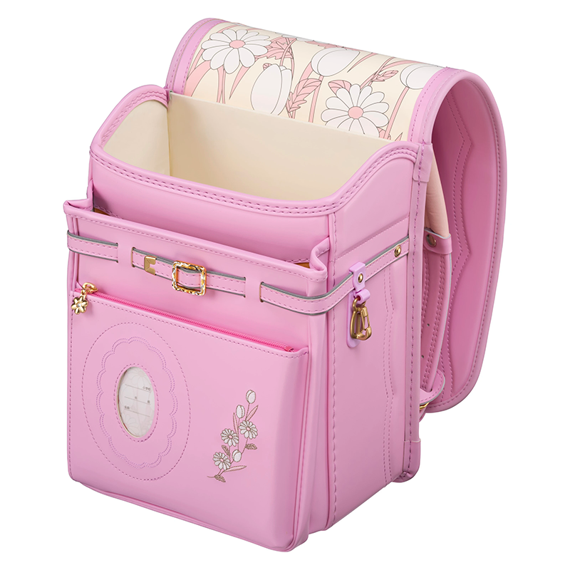 【3月1日販売開始】フィットちゃんランドセル フロル(ベビーピンク×ベビーピンク) 安ピカッタイプ＋楽ッション